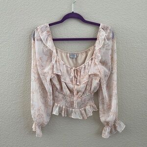 Dress Forum Cream Blouse Elegant Top